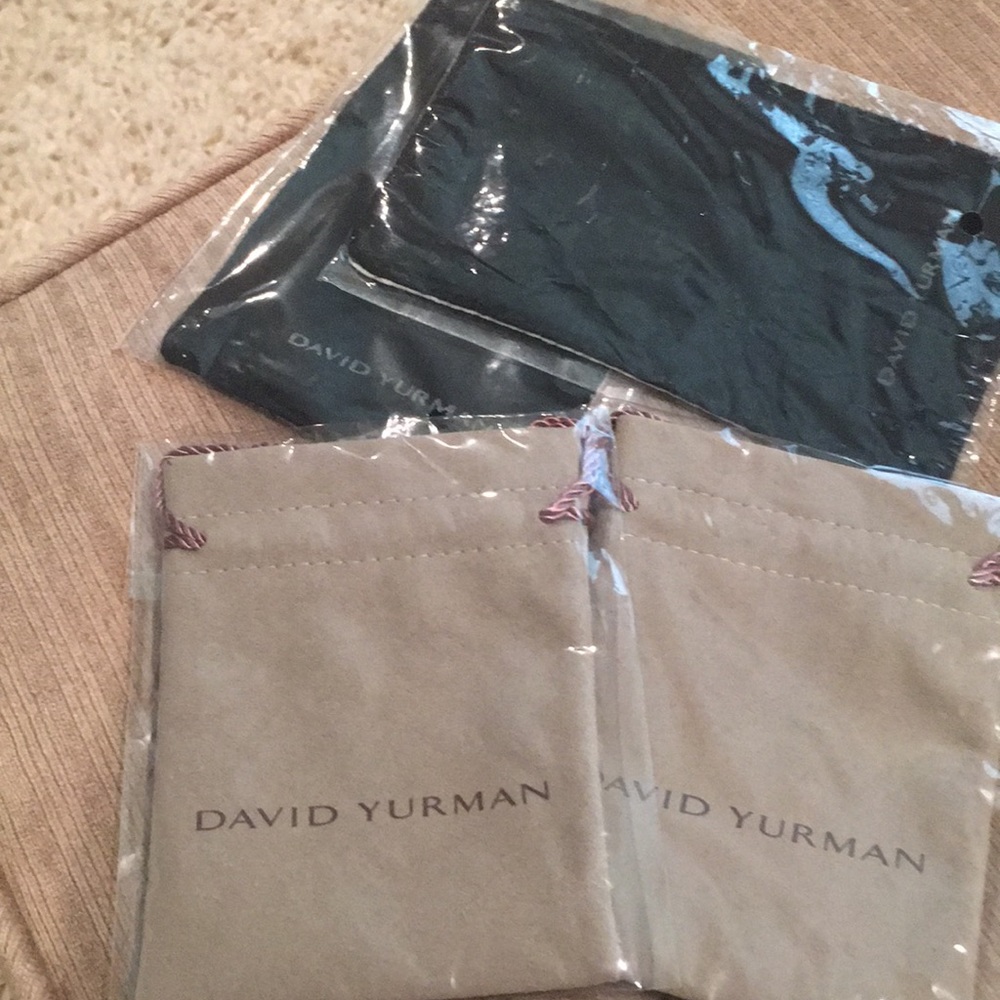 David Yurman Jewelry bags and polishing cloths,